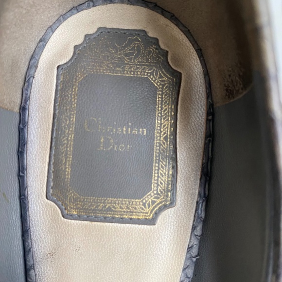 Christian Dior Miss Dior Snakeskin Grey Python Embossed Stiletto Pumps 40 / 10 - Picture 10 of 14